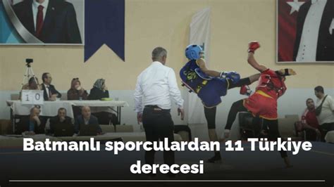 Batmanlı sporculardan 11 Türkiye derecesi İhlas Haber Ajansı